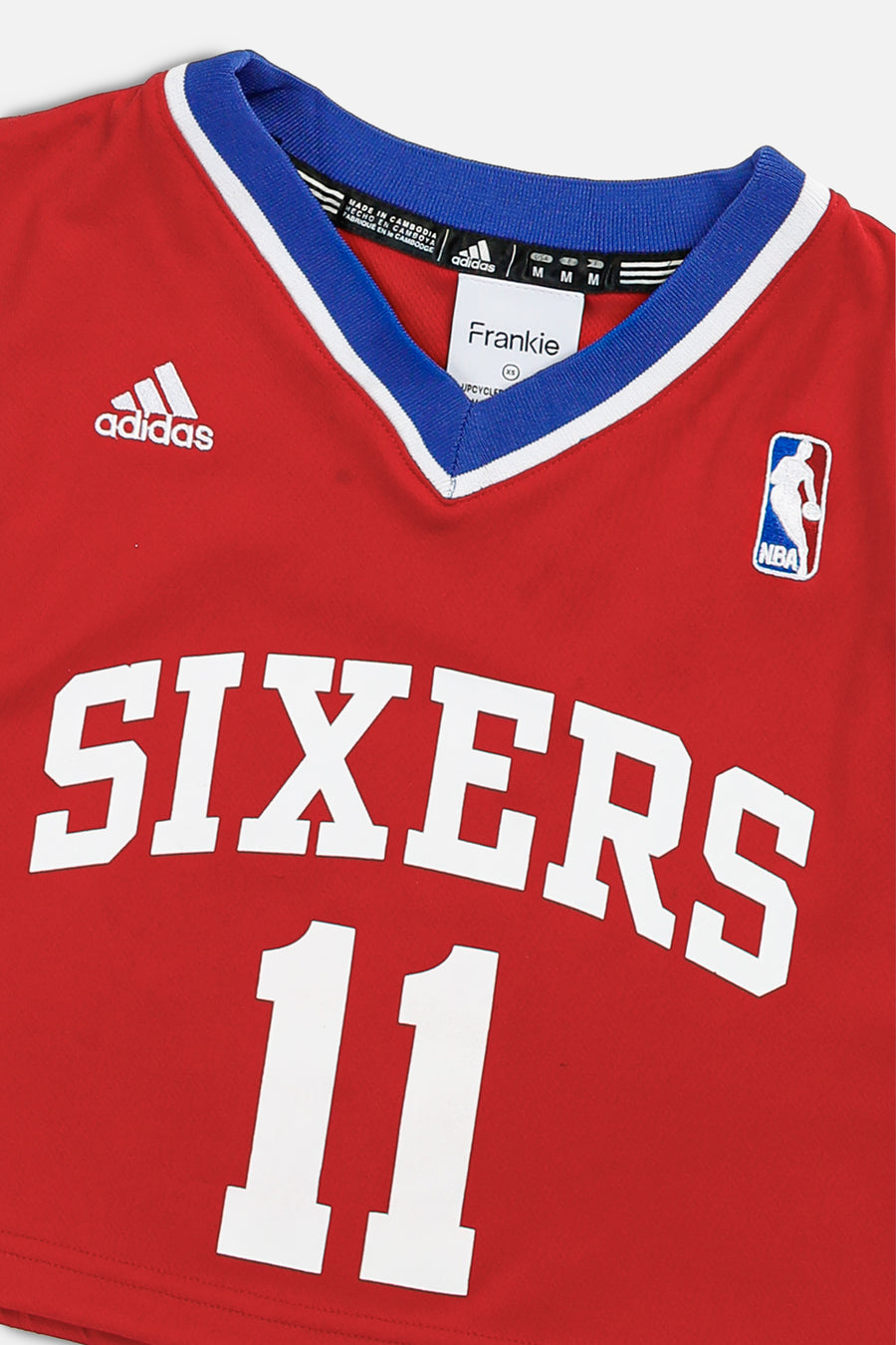 Rework Philadelphia 76ers NBA Crop Jersey - XS