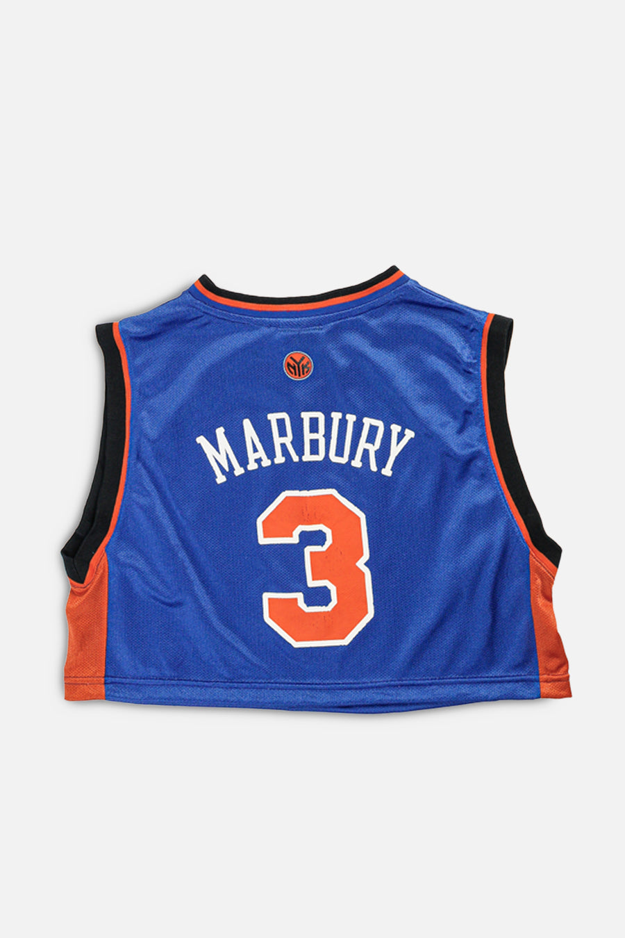Rework NY Knicks NBA Crop Jersey - M