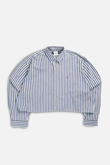 Rework Oxford Crop Shirt - XXL