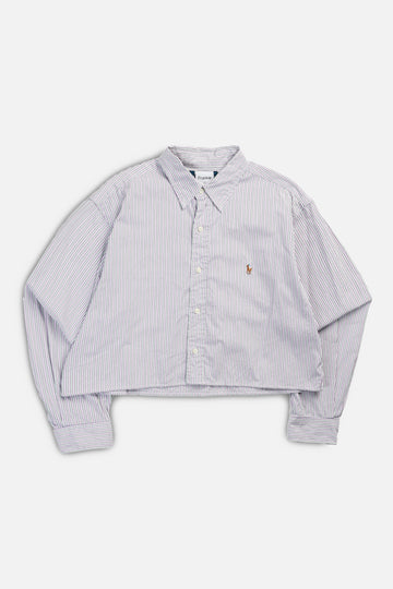 Rework Oxford Crop Shirt - S