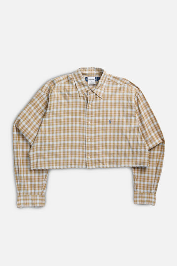 Rework Oxford Crop Shirt - L