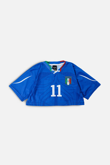 Rework Crop Italy Soccer Jersey - S
