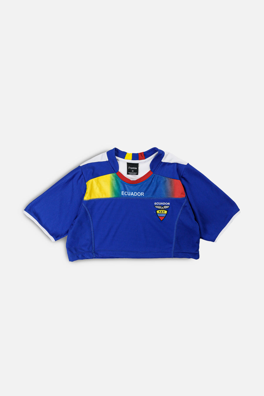 Rework Crop Ecuador Soccer Jersey - XS
