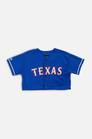 Rework Crop Texas Rangers MLB Jersey - M
