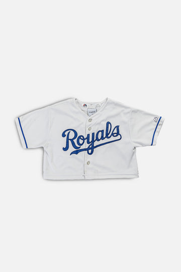 Rework Crop Kansas City Royals MLB Jersey - XS