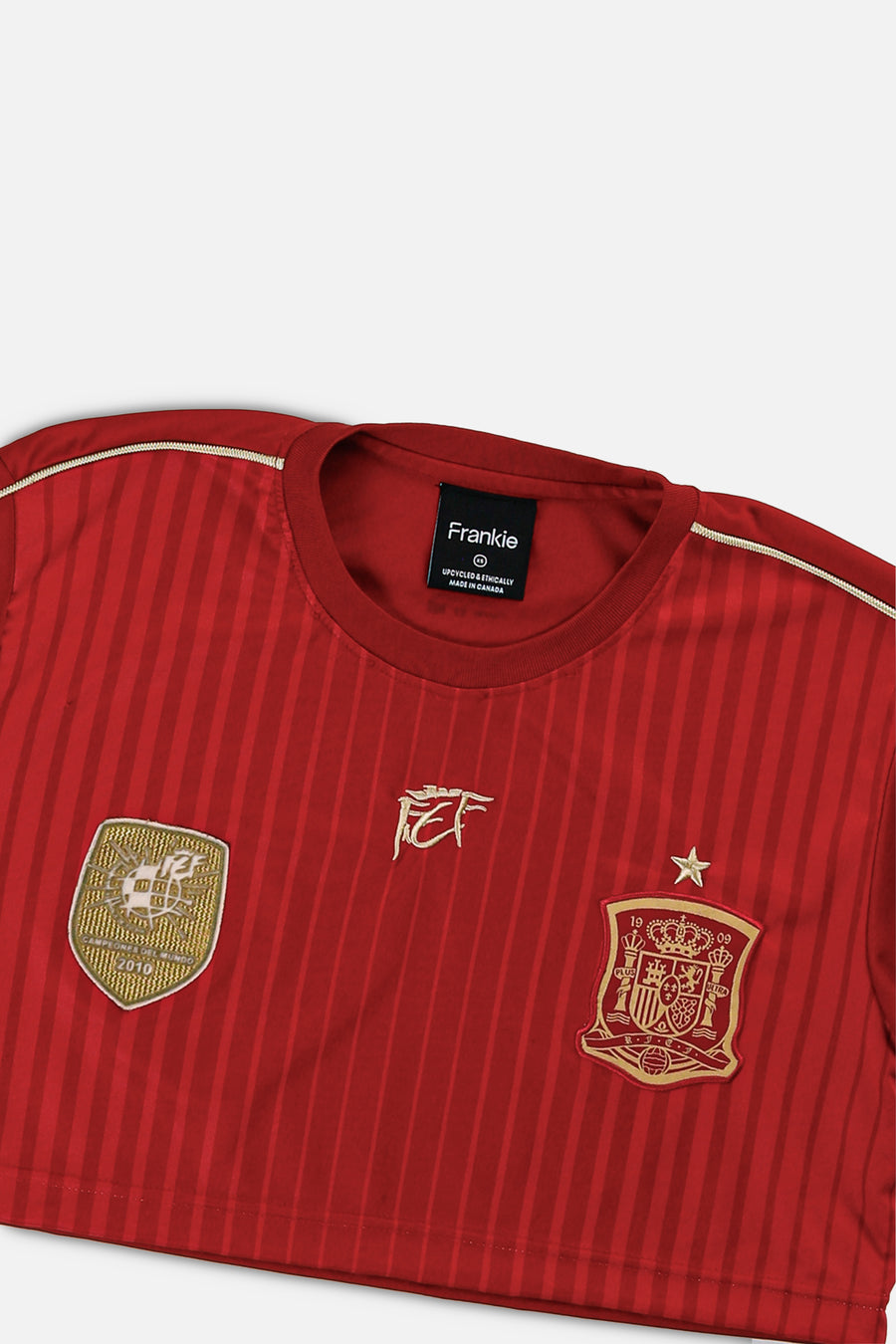 Rework Crop Spain Soccer Jersey - XS