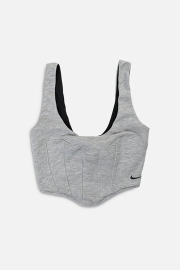 Rework Nike Sweatshirt Bustier - XS
