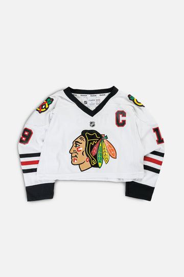 Rework Crop Chicago Blackhawks NHL Jersey - S