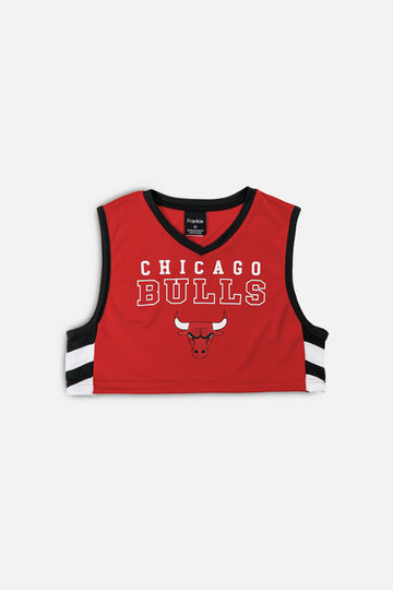 Rework Chicago Bulls NBA Crop Jersey - XS