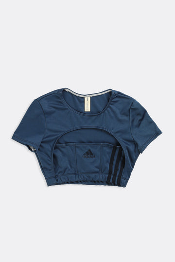 Rework Adidas Athletic Cut Out Tee - S