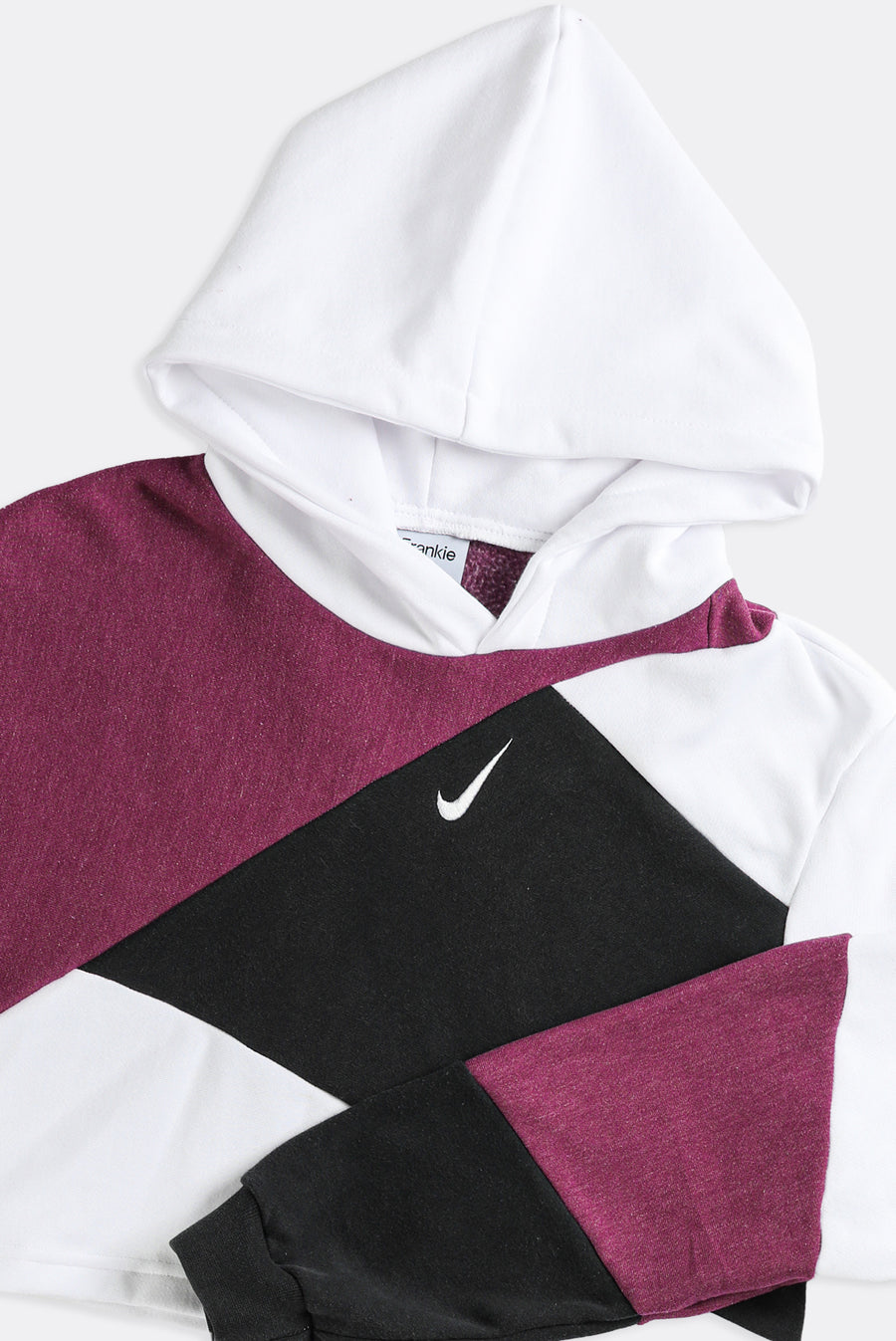 Rework Nike Patchwork Crop Sweatshirt - S