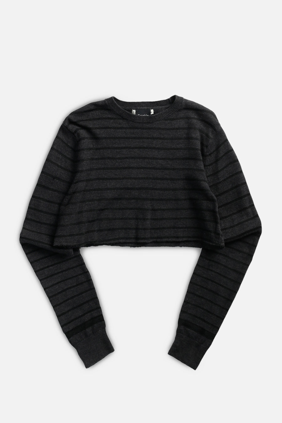 Rework Crop Knit Sweater - S