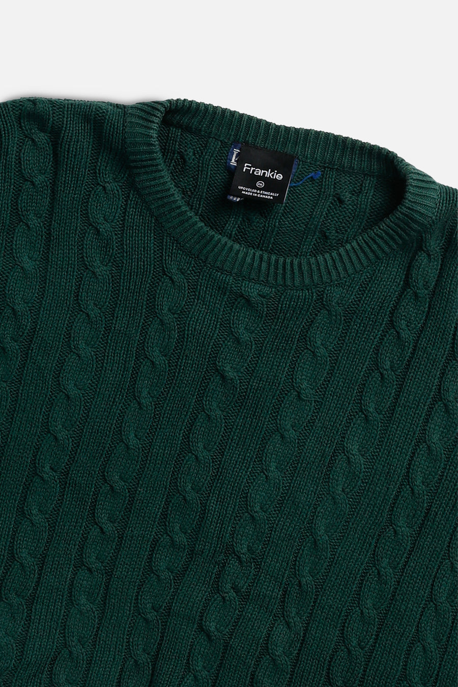 Rework Crop Knit Sweater - XXL