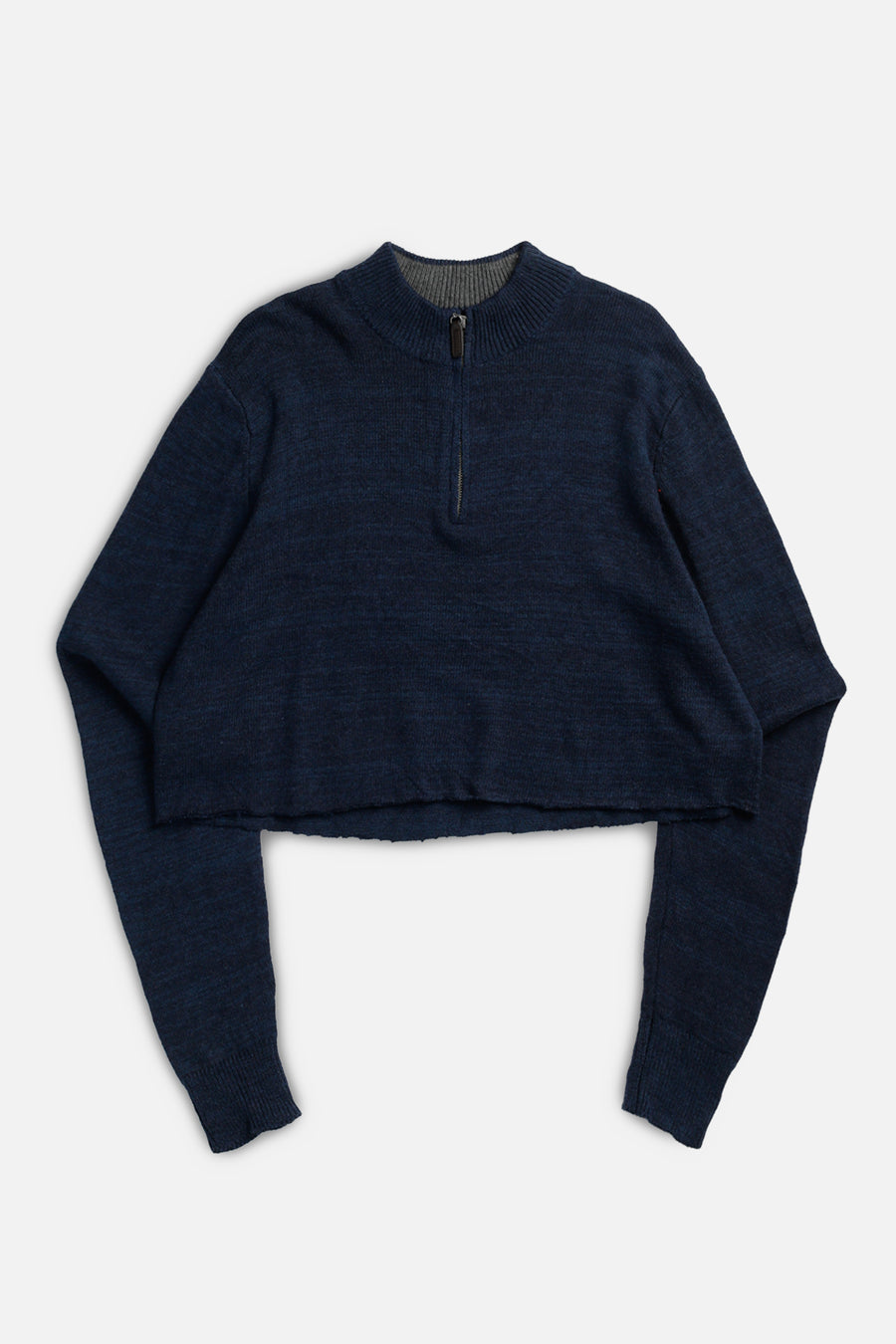 Rework Crop Knit Sweater - XL