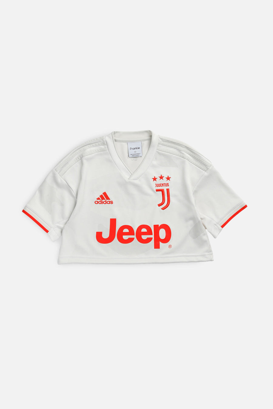 Rework Crop Juventus Soccer Jersey - XS