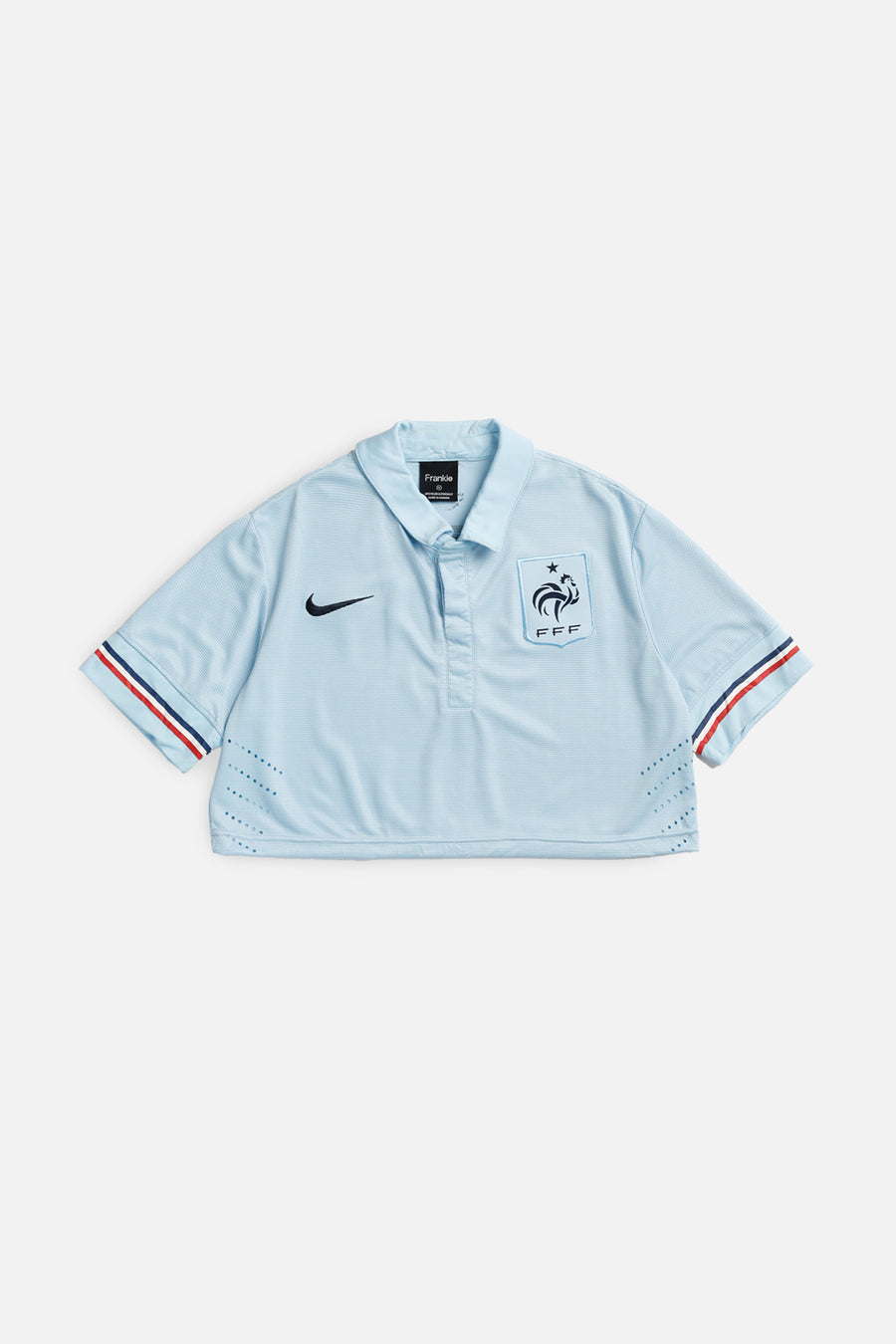 Rework Crop France Soccer Jersey - M