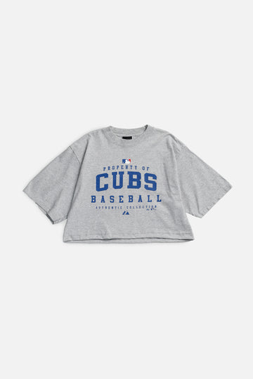 Rework Cubs MLB Crop Tee