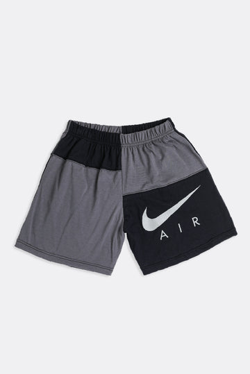 Unisex Rework Nike Patchwork Tee Shorts - S