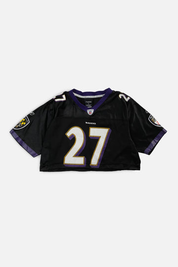 Rework Crop Baltimore Ravens NFL Jersey - S