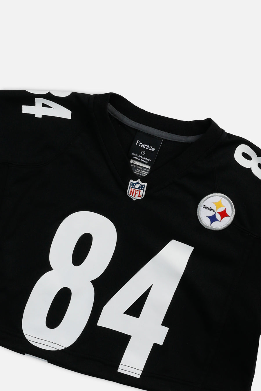 Rework Crop Pittsburgh Steelers NFL Jersey - S