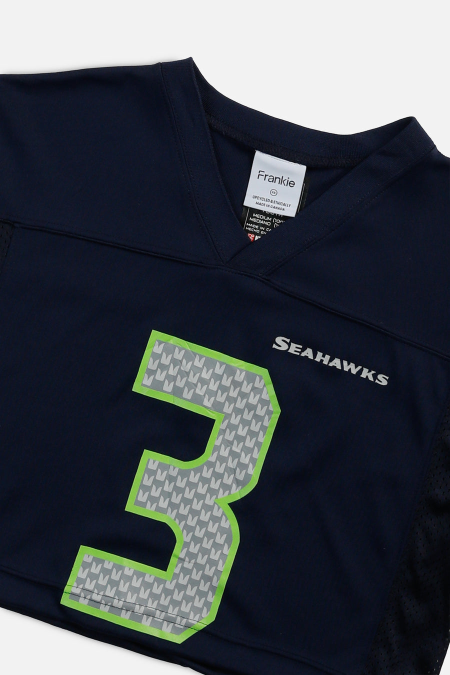 Rework Crop Seattle Seahawks NFL Jersey - XS