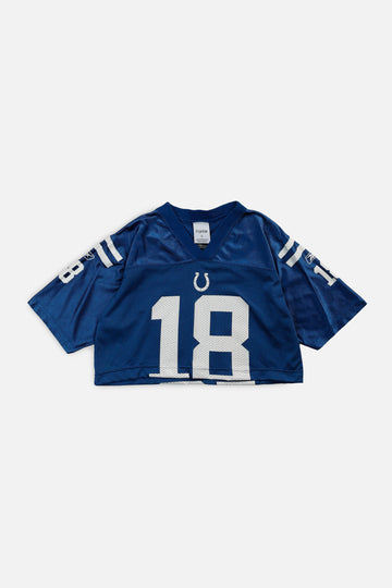 Rework Crop Indianapolis Colts NFL Jersey - XS