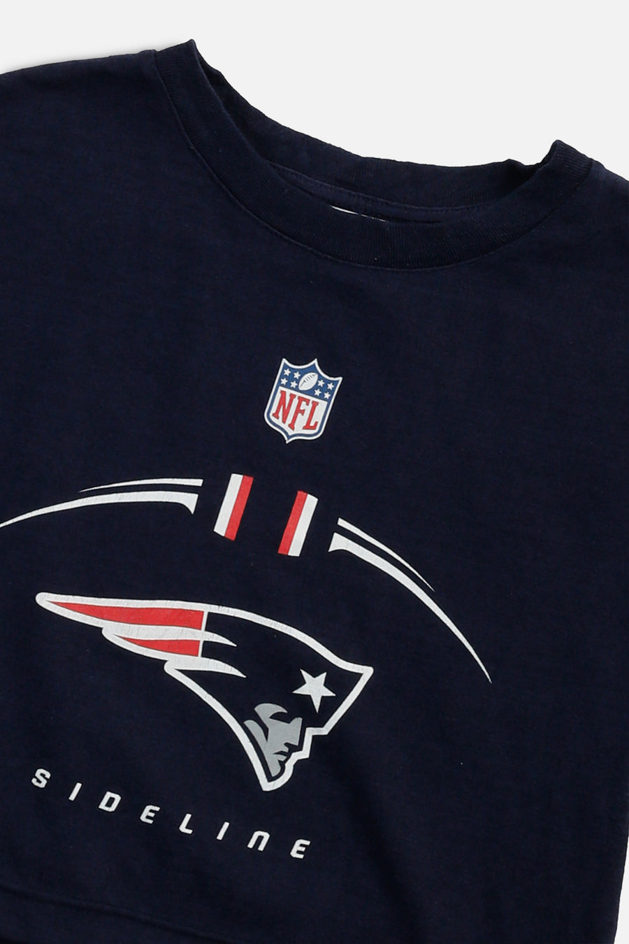 Rework New England Patriots NFL Crop Tee - XS