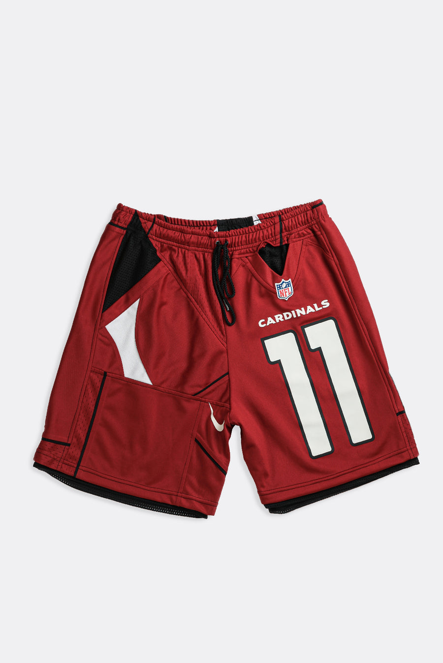 Unisex Rework Cardinals NFL Jersey Shorts - Women-L, Men-M