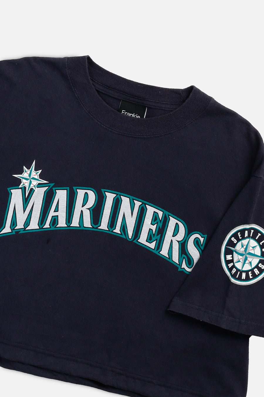 Rework Seattle Mariners MLB Crop Tee - M