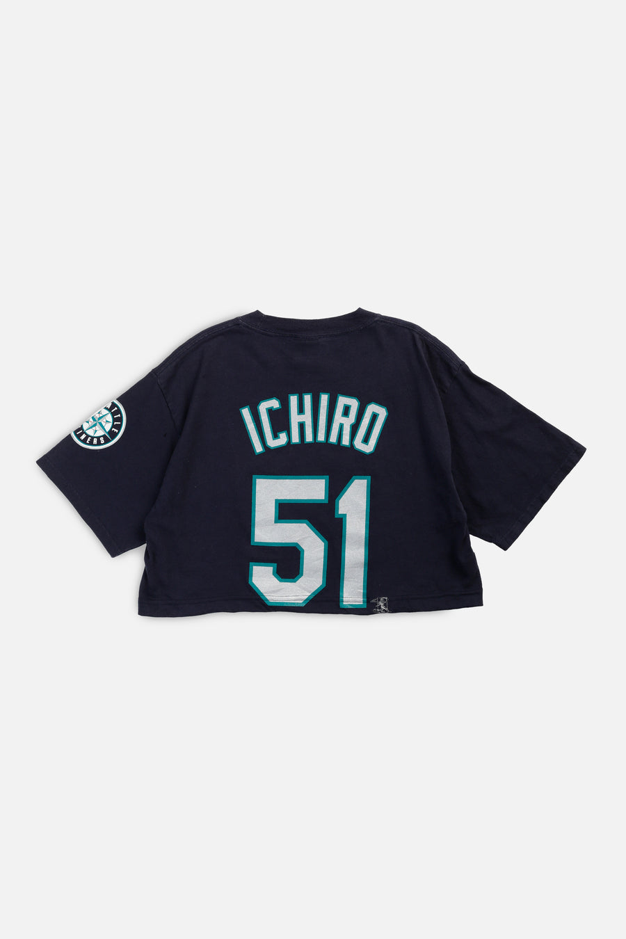 Rework Seattle Mariners MLB Crop Tee - M