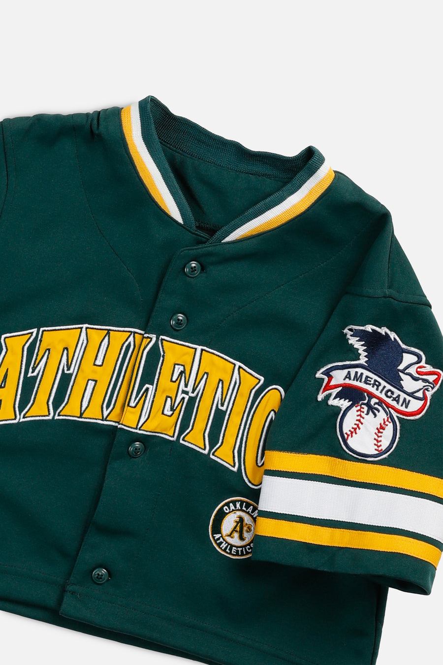 Rework Crop Oakland Athletics MLB Jersey - XS