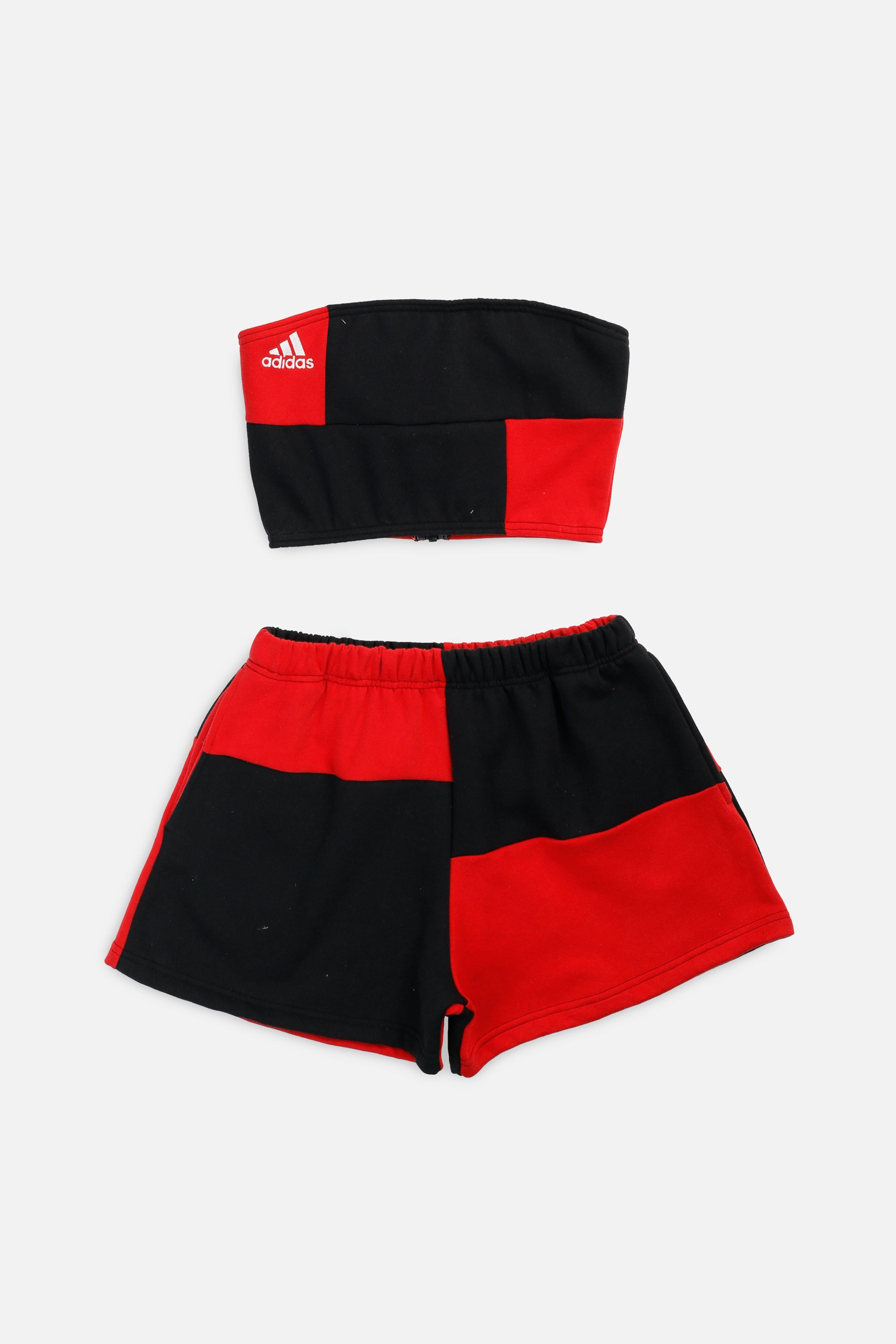 Rework Adidas Patchwork Sweatshorts hotsell Set - L