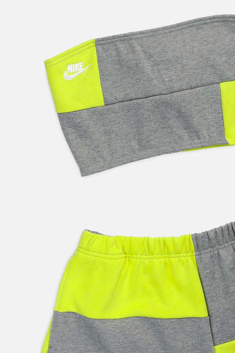 Rework Nike Patchwork Sweatshorts Set - S