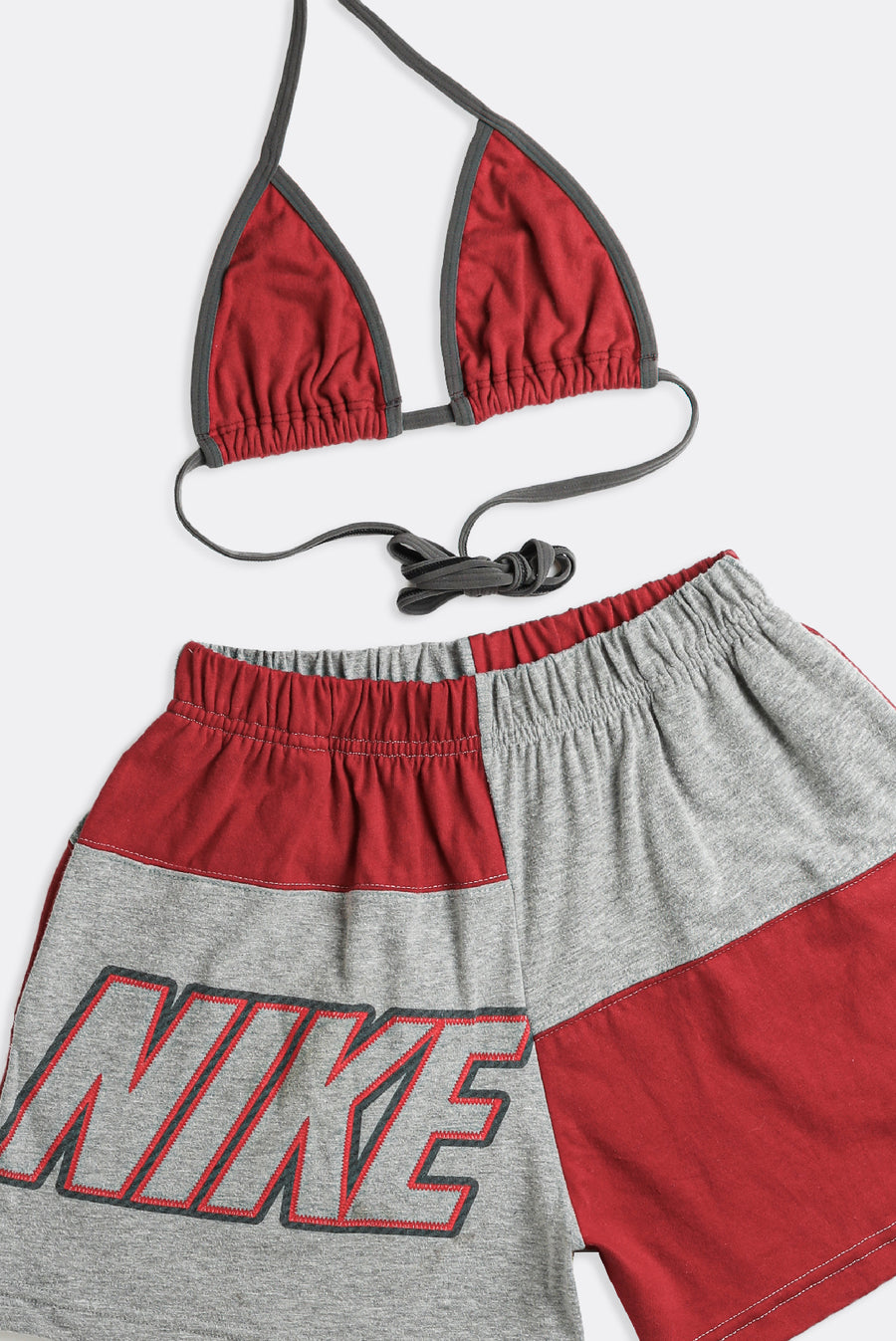 Rework Nike Patchwork Tee Shorts Set - XS