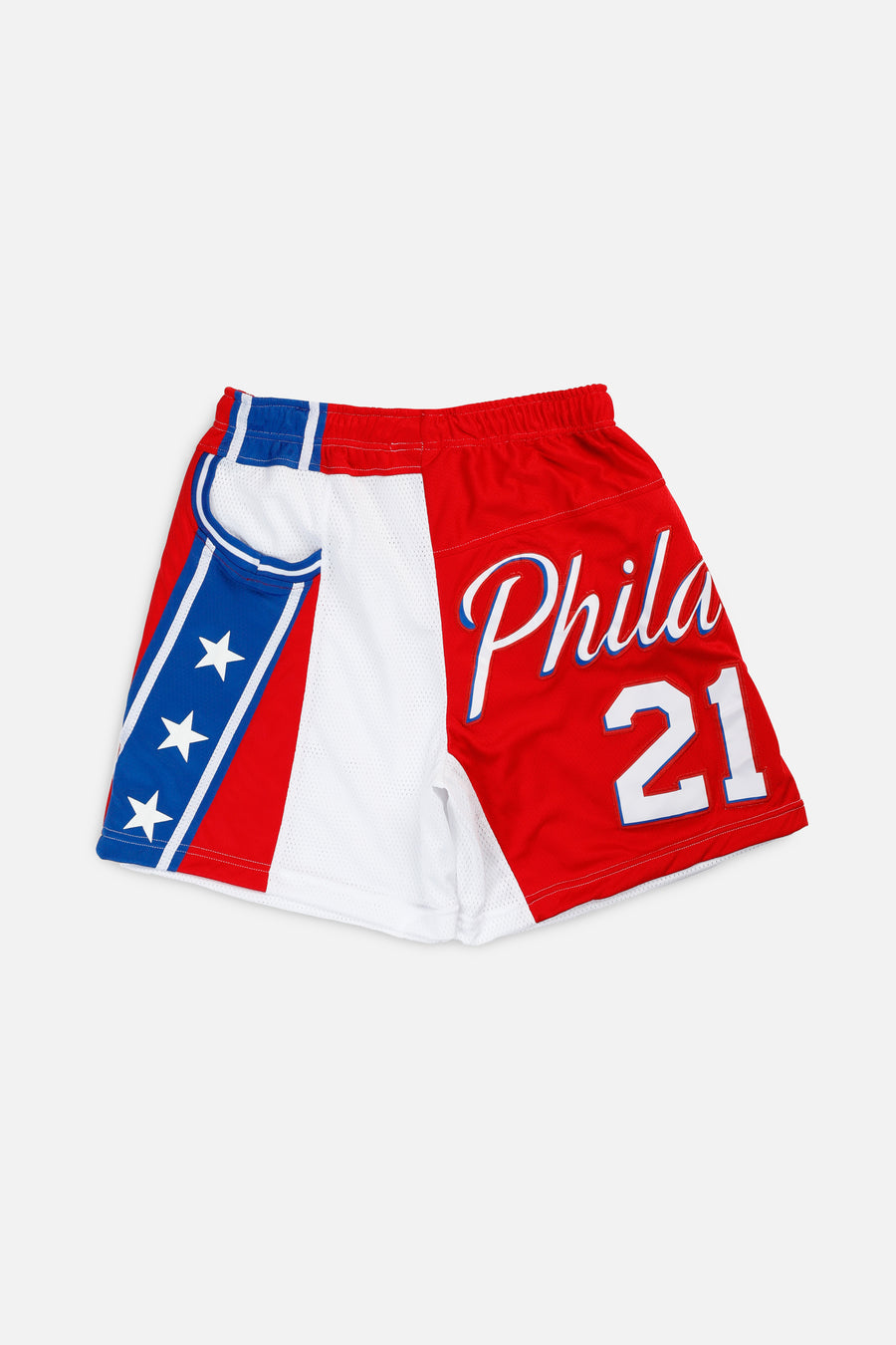 Unisex Rework Philadelphia 76ers NBA Jersey Shorts - L