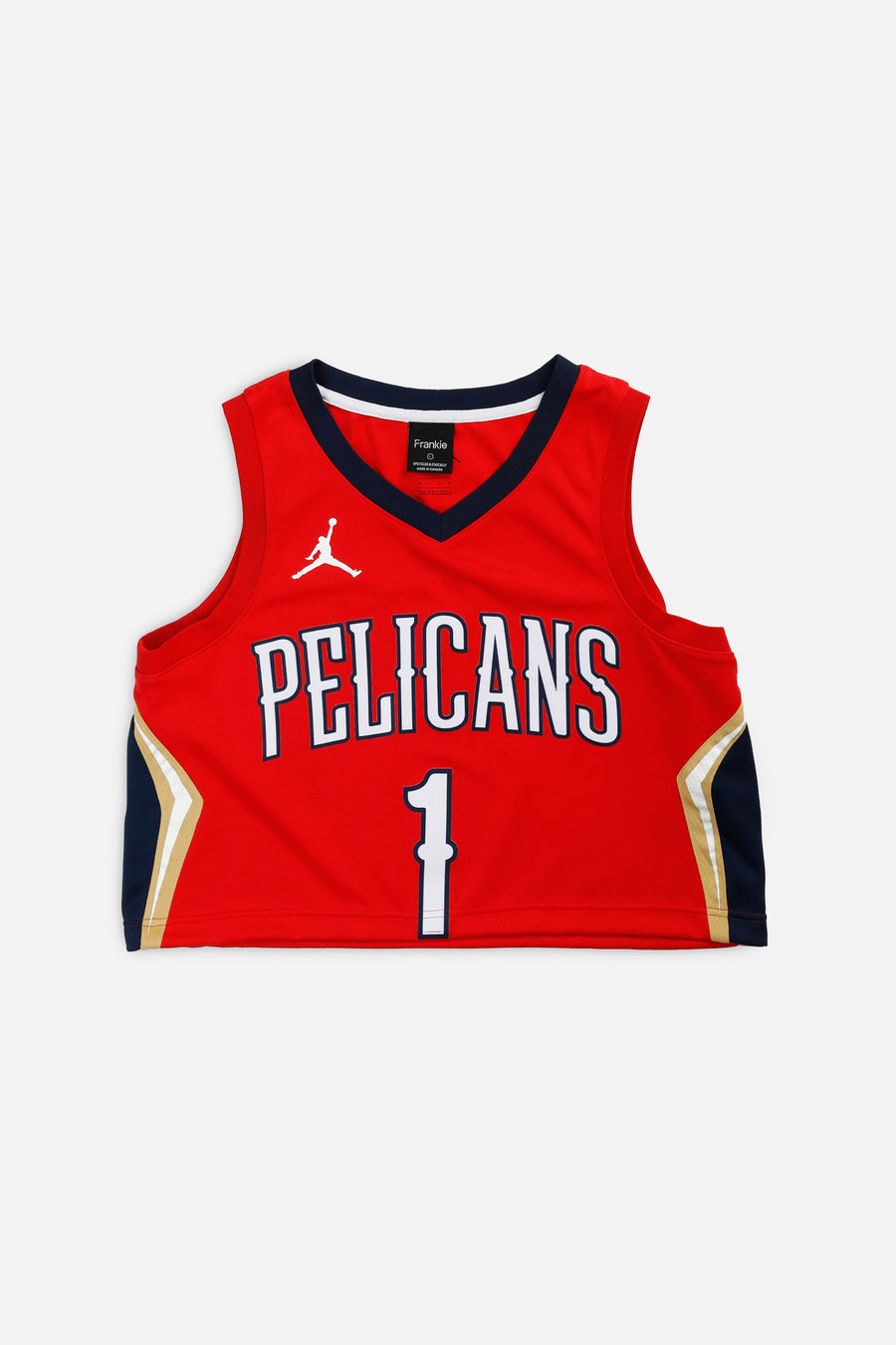 Rework New Orleans Pelicans NBA Crop Jersey - L