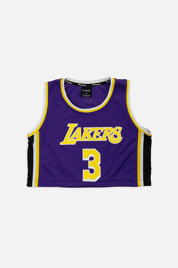 Rework LA Lakers NBA Crop Jersey - S