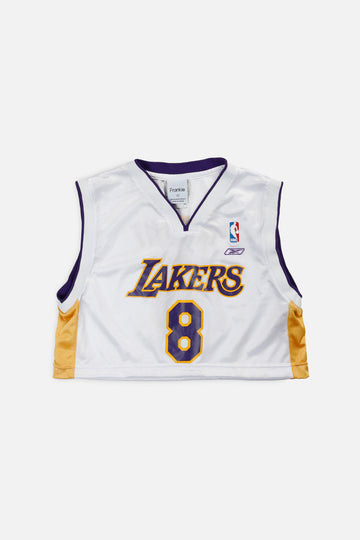 Rework LA Lakers NBA Crop Jersey - M