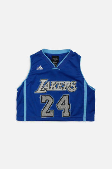 Rework LA Lakers NBA Crop Jersey - XS