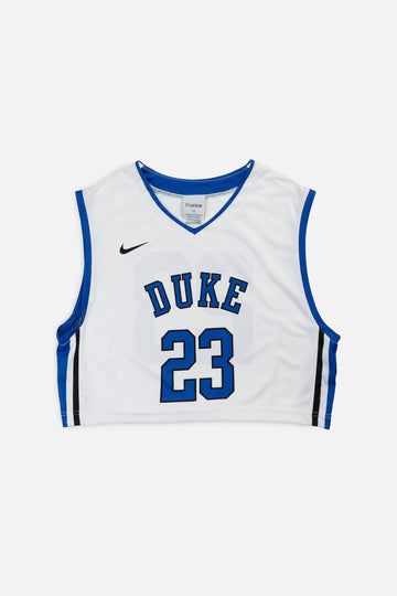 Rework Duke NCAA Crop Basketball Jersey - M