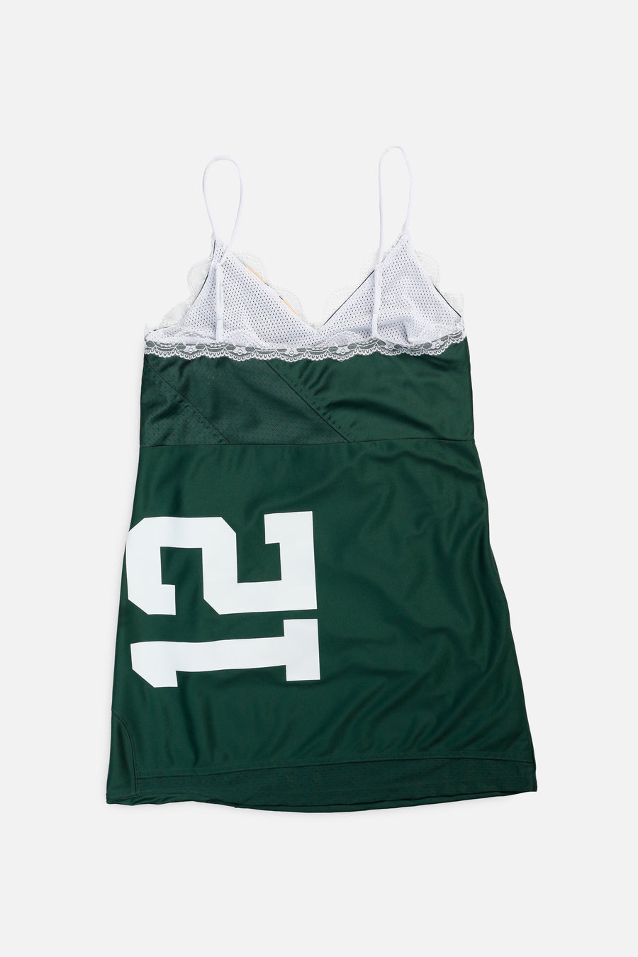 Rework Green Bay Packers NFL Lace Dress - L