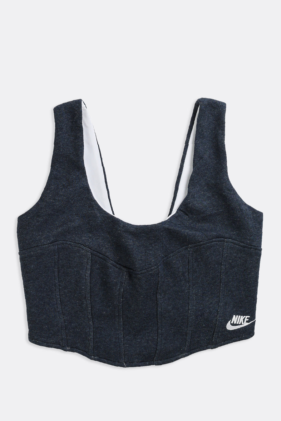 Rework Nike Sweatshirt Bustier - M