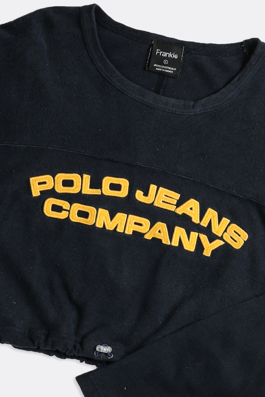 Rework Polo Cinched Crop Sweatshirt - XL