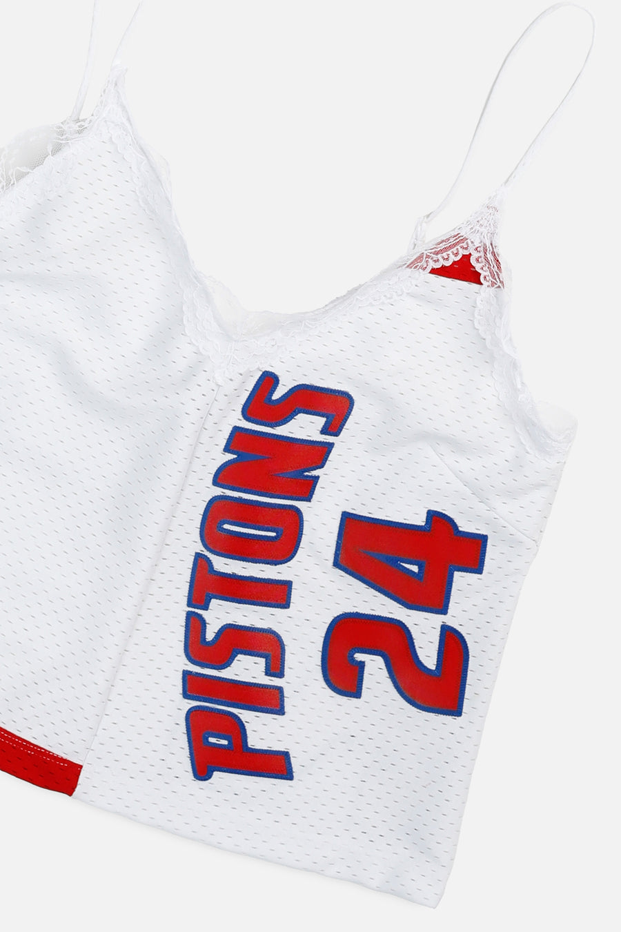 Rework Detroit Pistons NBA Lace Tank - M