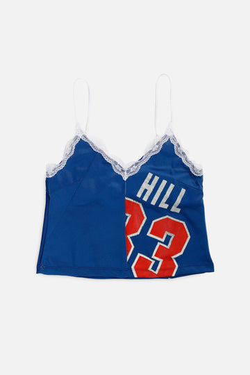 Rework Detroit Pistons NBA Lace Tank - M