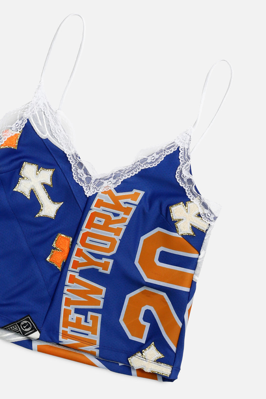 Rework NY Knicks NBA Lace Tank - S