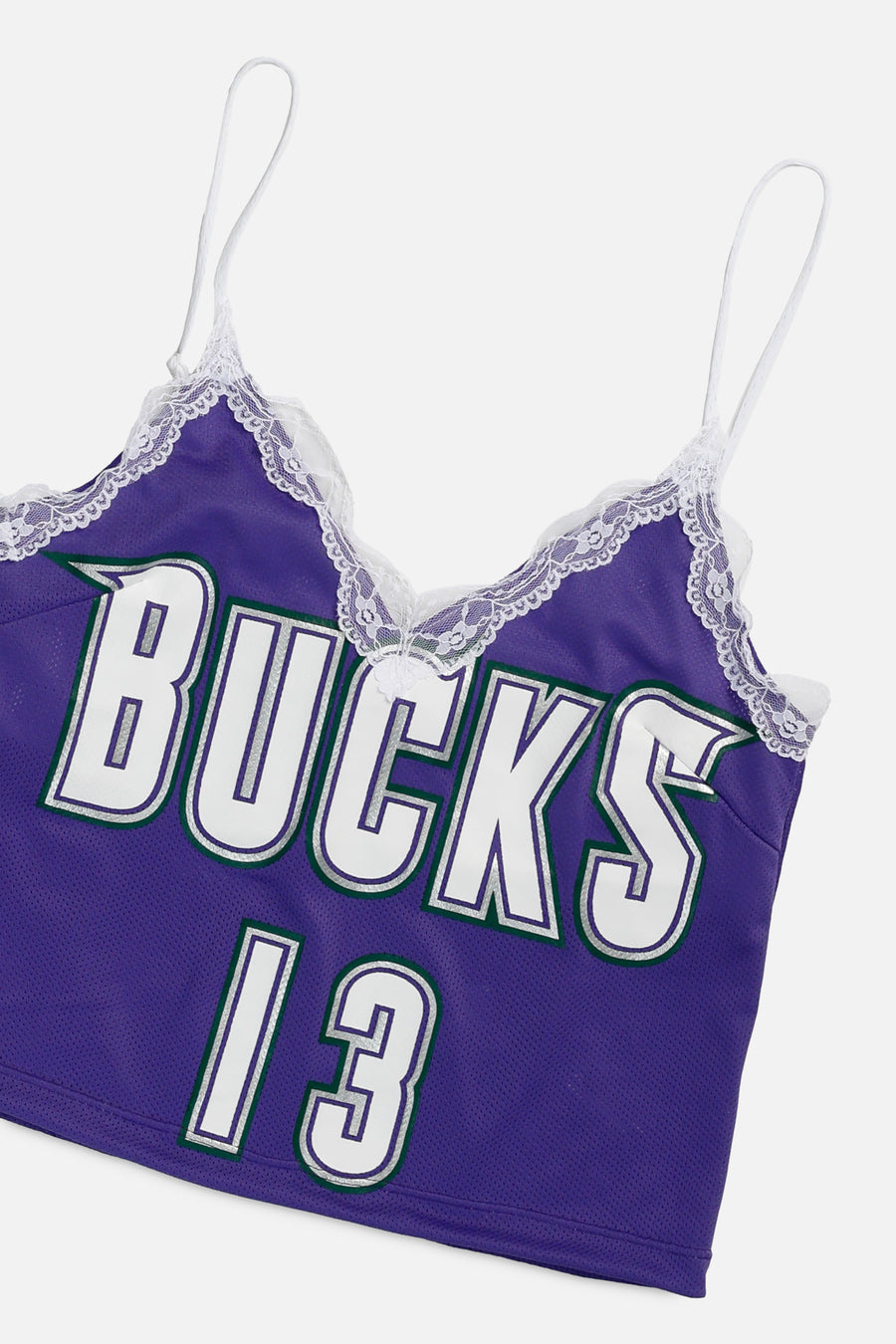 Rework Milwaukee Bucks NBA Lace Tank - S