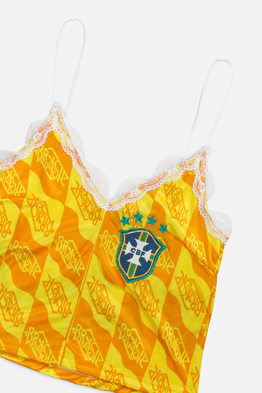 Rework Brazil Soccer Lace Tank - S