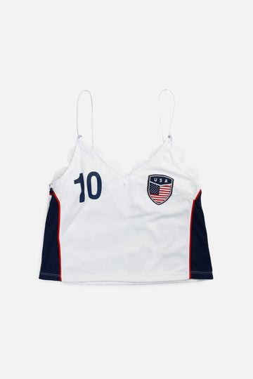 Rework USA Soccer Lace Tank - L