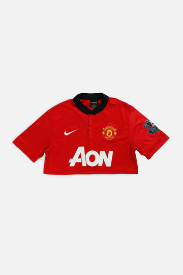 Rework Crop Manchester Soccer Jersey - S